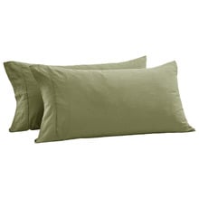 Carmine Washed Cotton Pillowcases (Set of 2)